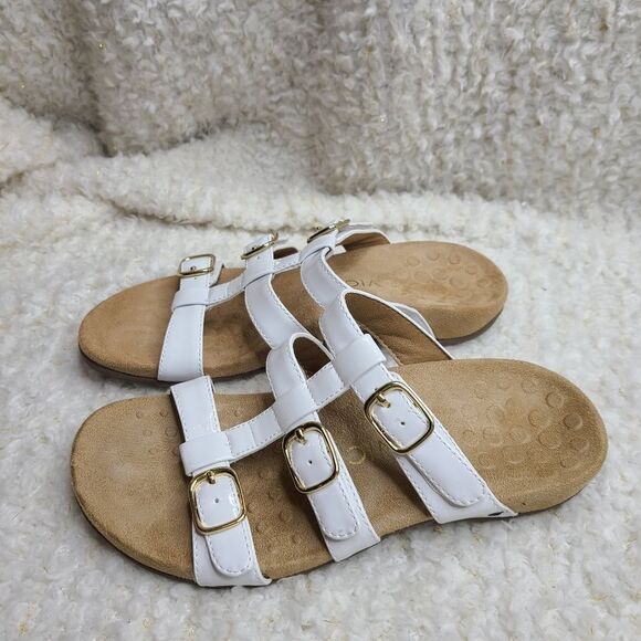Vionic‎ Misa TVW5135 Leather Buckle Slide Sandals sz 6 - Picture 3 of 5
